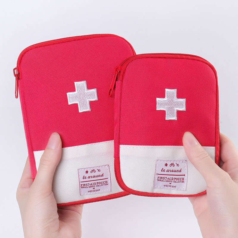 Mini First Aid & Medicine Storage Bag – Portable Travel Emergency Survival Pill Case